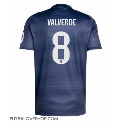 Dres Real Madrid Federico Valverde #8 Preč 2025-26 Krátky Rukáv Dres Real Madrid Federico Valverde #8 Preč 2025-26 Krátky Rukáv